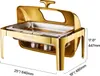 VEVOR Chafing Dish Set Speisenwärmer Edelstahl mit Pfannen Produktbild-Vorschau 9