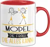 Model Geschenk Tasse Becher Die Frau Die Allen Kann Produktbild-Vorschau 1