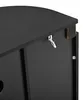 Mobile contenitore laterale Merax con 4 ante, tavolo ovale Anteprima dell’immagine prodotto 9