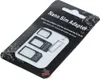 A blister pack containing a nano SIM adapter set for mobile devices. Produktbild-Vorschau