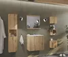 Badezimmerschrank Für Waschbecken 50 Cm Eiche  2 Türen, Produktbild-Vorschau 9