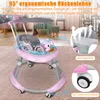 Klappbar Babywalker Lauflernhilfe mit Musik und Spieltisch Produktbild-Vorschau 3