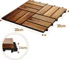 Wolketon 1m² Wood Tiles Acacia Mosaic Terrace Tile 30x30 cm Náhled obrázku produktu 2