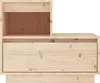 A close-up, front-facing view of a wooden nightstand against a white background. Produktbild-Vorschau