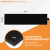 A diagram showing the dimensions and a detail of a black heating mat. Produktbild-Vorschau