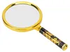 100-mm-Lupe mit goldenem Drachenmuster am Griff, 10-fache Produktbild-Vorschau 1