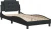 vidaXL Bettgestell ohne Matratze "Zadar" Schwarz 90x200 cm Produktbild-Vorschau 3