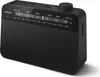 A black Philips portable radio is shown against a white background. Voir les images du produit