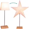 Tischlampe Leo, 3D Papierstern, Holz, Metall, E14 Produktbild-Vorschau 4