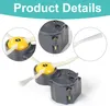 Close-up views of a robot vacuum cleaner side brush motor and brush. Produktbild-Vorschau