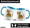 Huuraa Kaffeetasse Leopard Comic 330ml Blau Keramik Produktbild-Vorschau 2