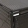 vidaXL Mülltonnenbox für 2 Tonnen Schwarz 140x80x117 cm Produktbild-Vorschau 5