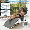 Arvioo Sonnenliege klappbar 2x, Gartenliege mit Dach, Produktbild-Vorschau 4