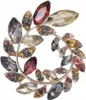 PINETS Brosche Kranz Blatt Strass Blume Geschenk Produktbild-Vorschau 1