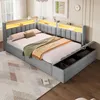 Merax Tagesbett 140x200 cm, Daybett Polsterbett mit Produktbild-Vorschau 8