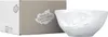 A white ceramic bowl with a face design and its packaging. Anteprima dell’immagine prodotto