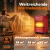 TRESKO® 4200 Watt Gasheizer rot inkl. Gasdruckregler Produktbild-Vorschau 6