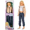 Colorbaby Maria 105cm-denim Puppe Grau  Kinder Grau One Produktbild-Vorschau 1