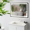 Koupelnové zrcadlo Puluomis 80x60 bez mlhy s 3barevným Náhled obrázku produktu 3