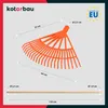 KOTARBAU® Plastové hrablice na lístie 44 cm s násadou, Náhľad obrázku produktu 3