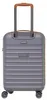 Handgepäck Hartschalentrolley Koffer Silber Rollenkoffer 55 Produktbild-Vorschau 4