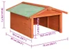 vidaXL Garáž pre robotickú kosačku 72x87x50 cm Masívne Náhľad obrázku produktu 8