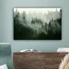 MuchoWow® - Leinwandbilder - Wald - Nebel - Bäume - Natur, Produktbild-Vorschau 4