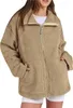 ASKSA Damen Teddy Fleece Jacke Warme Flanell Jacke Dicke Produktbild-Vorschau 2
