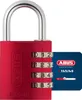 ABUS Cadenas antivol à combinaison 4 Chiffres – rouge Voir les images du produit 9