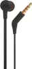 A close-up studio shot of a pair of black JBL in-ear headphones, showing the earbud and the 3.5mm audio jack. Anteprima dell’immagine prodotto