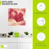ARTland Wandbild, selbstklebend Rosa/rotes Herz Größe: Produktbild-Vorschau 3