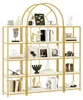 Merax Bücherregal Bogen-Design Standregal, 3-teiliges Regal Produktbild-Vorschau 5