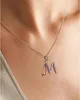 Mesovor Initiale Kette Silber 925 mit Zirkonia, Damen Produktbild-Vorschau 5