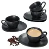 Manhattan Nero Espresso šálek + podšálek pro 4 osoby 90 ml Náhled obrázku produktu 1