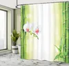 Abakuhaus, Orchideen Bambuszweige Duschvorhang, 175x200 cm Produktbild-Vorschau 2