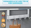 Türhaken, Türgarderobe zum Einhängen mit 5 Haken - Produktbild-Vorschau 2