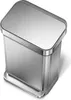 simplehuman CW2024, 45 l, Rechteckig, Edelstahl, Edelstahl, Produktbild-Vorschau 4