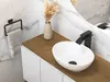 A modern bathroom vanity with a vessel sink and a waterfall faucet. Náhled obrázku produktu