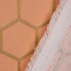 SCHÖNER LEBEN. Vorhang Waben Sechseck apricot gold metallic Produktbild-Vorschau 6