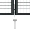vidaXL Maschen-Gartentor verzinkter Stahl 400 x 75 cm Grau Produktbild-Vorschau 4