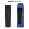 A product shot of a black remote control and its packaging. Produktbild-Vorschau