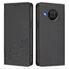Kožené pouzdro pro Nokia X20 /Nokia X10, motýlí ražbou, Náhled obrázku produktu 1