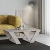 DECORTIE Pipra Tavolino moderno moka chiaro , 110 x 60 x 40 Anteprima dell’immagine prodotto 2