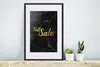 MuchoWow® Gerahmtes Poster Verkauf - Herbst - Gold - Marmor Produktbild-Vorschau 4