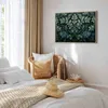 Italienischer Leinwand Leinwandbild - Dark Green Victorian Produktbild-Vorschau 5