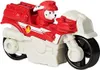 A toy motorcycle with a dog character on it. Produktbild-Vorschau