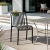 Stuhl draußen Garten modern schwarz weiß Polypropylen Sawas Produktbild-Vorschau 7