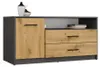 TV-Schrank Simplo 1D2S Anthrazit Eiche Artisan TV-Tisch Produktbild-Vorschau 1