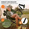 ECD Germany Składane krzesło kempingowe w kolorze khaki, z Podgląd zdjęcia produktu 6