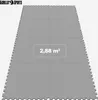 A top-down view of a set of interlocking puzzle mats arranged in a rectangular formation on a light gray background. Produktbild-Vorschau
